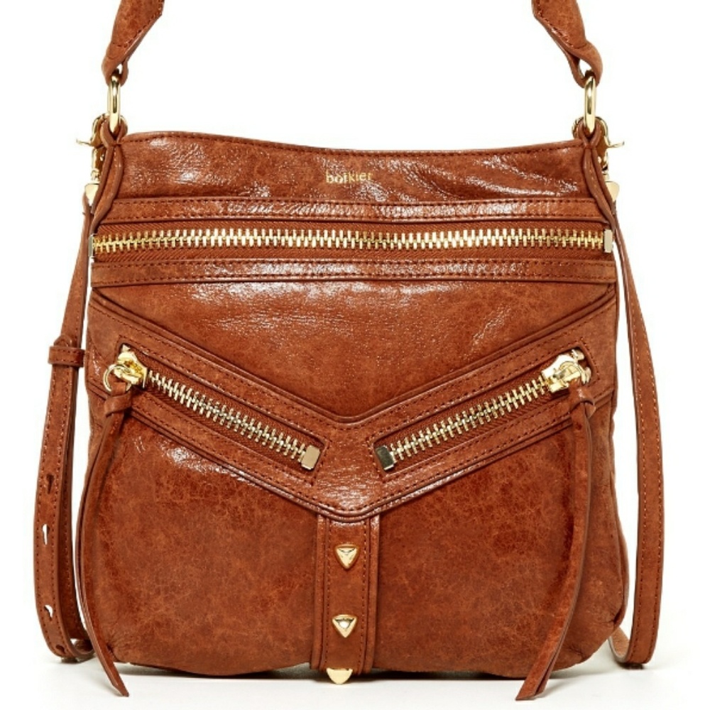 Botkier Trigger Leather Convertible Crossbody Messenger Bag in Nutmeg Color NWT - Picture 3 of 16